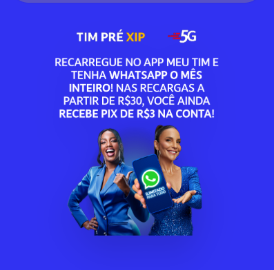 Promoção TIM Pré XIP 5G